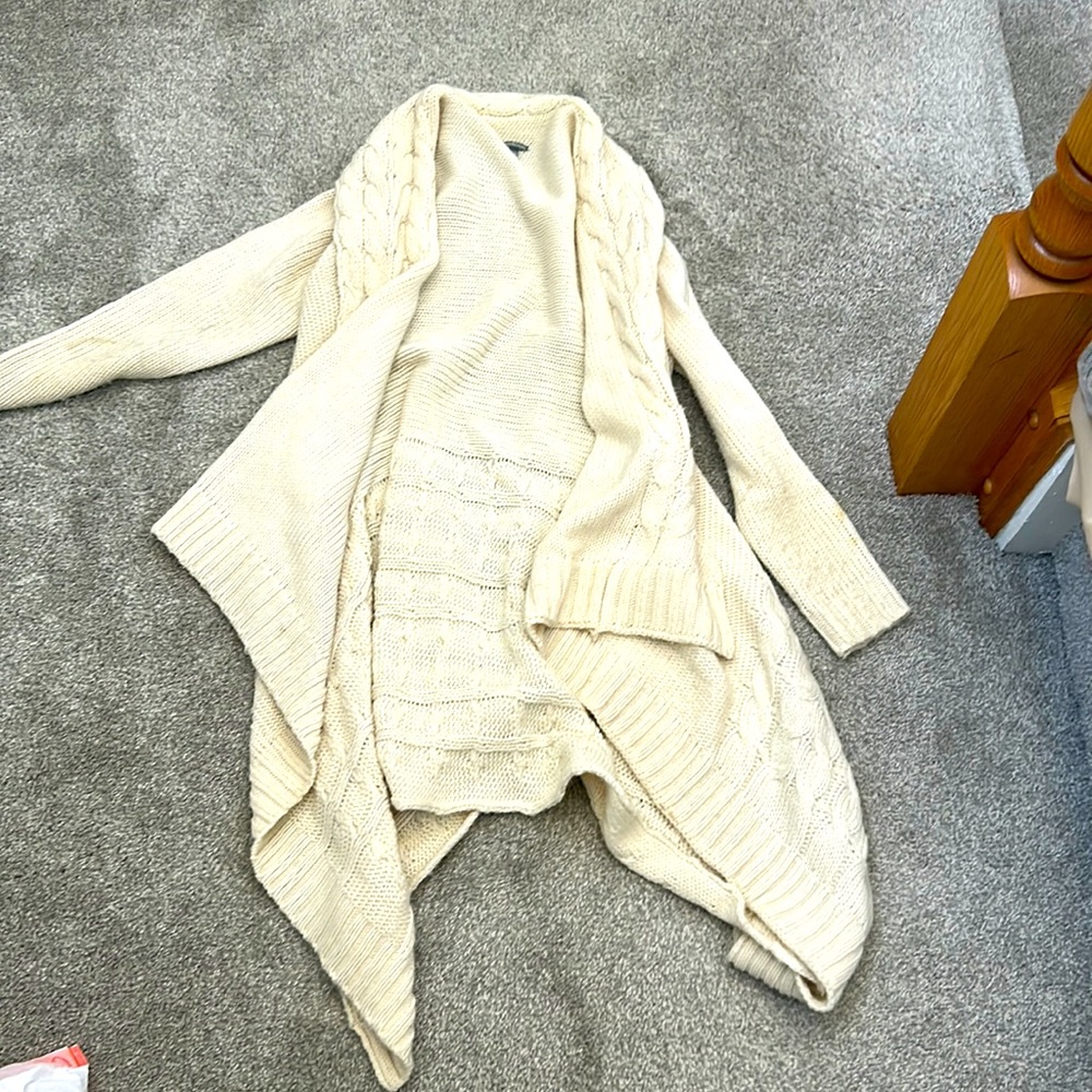 Cream size small knit sweater